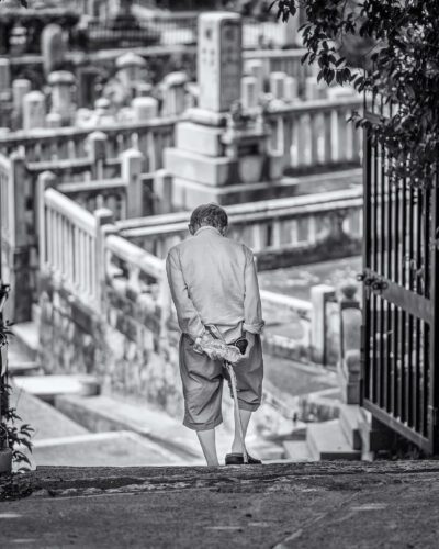 A Walk Among the Tombstones, Kyoto, 2017