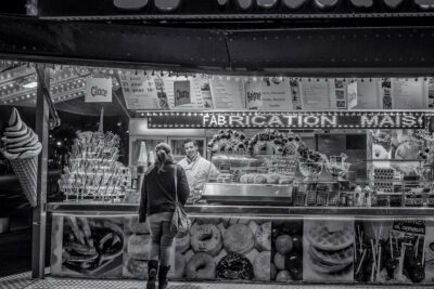 Flirting at the Sweet Shop, Paris, 2014