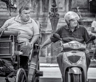 Horse and Scooter, Palermo, 2014