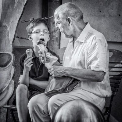 Sharing with Grandad, Berlin, 2016