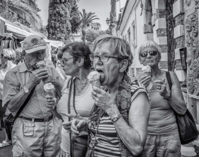 The Ice Cream Eaters, Taormina, 2014