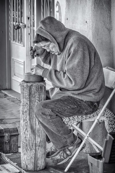 Navajo Silversmith, Albuquerque, 2015