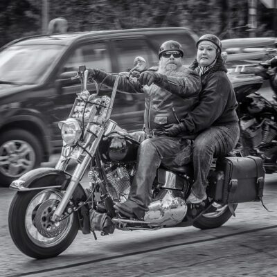 Harley Couple, Nevada City, 2014